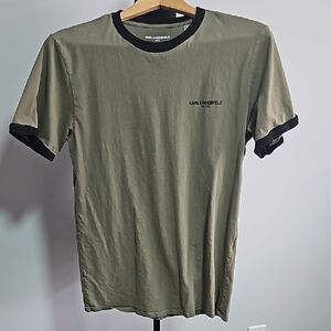Karl Lagerfeld Olive Green Men's T-Shirt